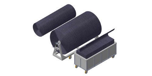 FABRIC ROLLING & BATCHING & PLAITING MACHINE
